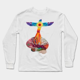 Rising Phoenix Brain - for neuro motivation Long Sleeve T-Shirt